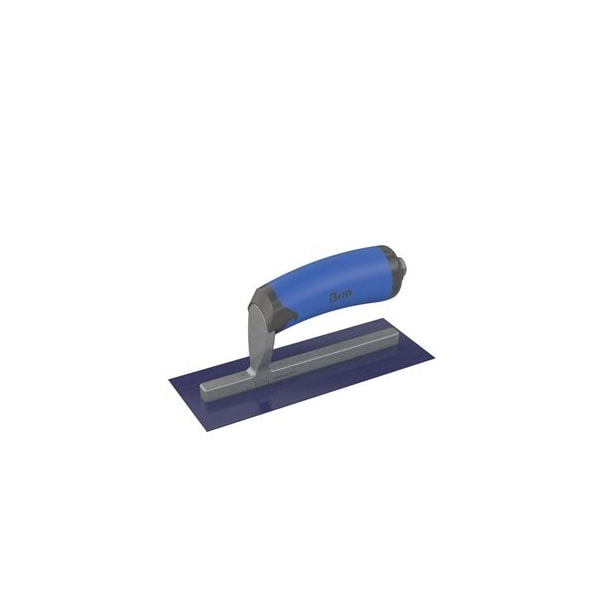 Blue Steel Midget Trowel - Square End - 8" x 3" with Comfort Wave Handle